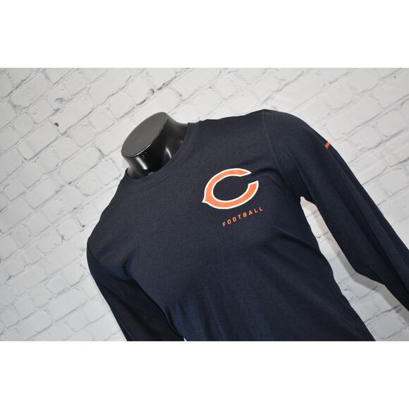 Nike Gym Shirt Mens Size Medium Dri-Fit Performance Chicago Bears Football NFL - Picture 1 of 7